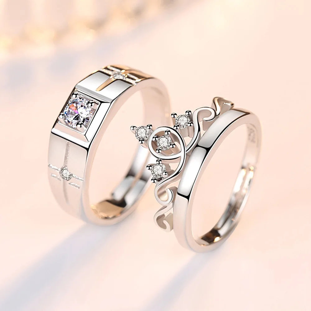 Couple Rings Queen Ring and Zircon