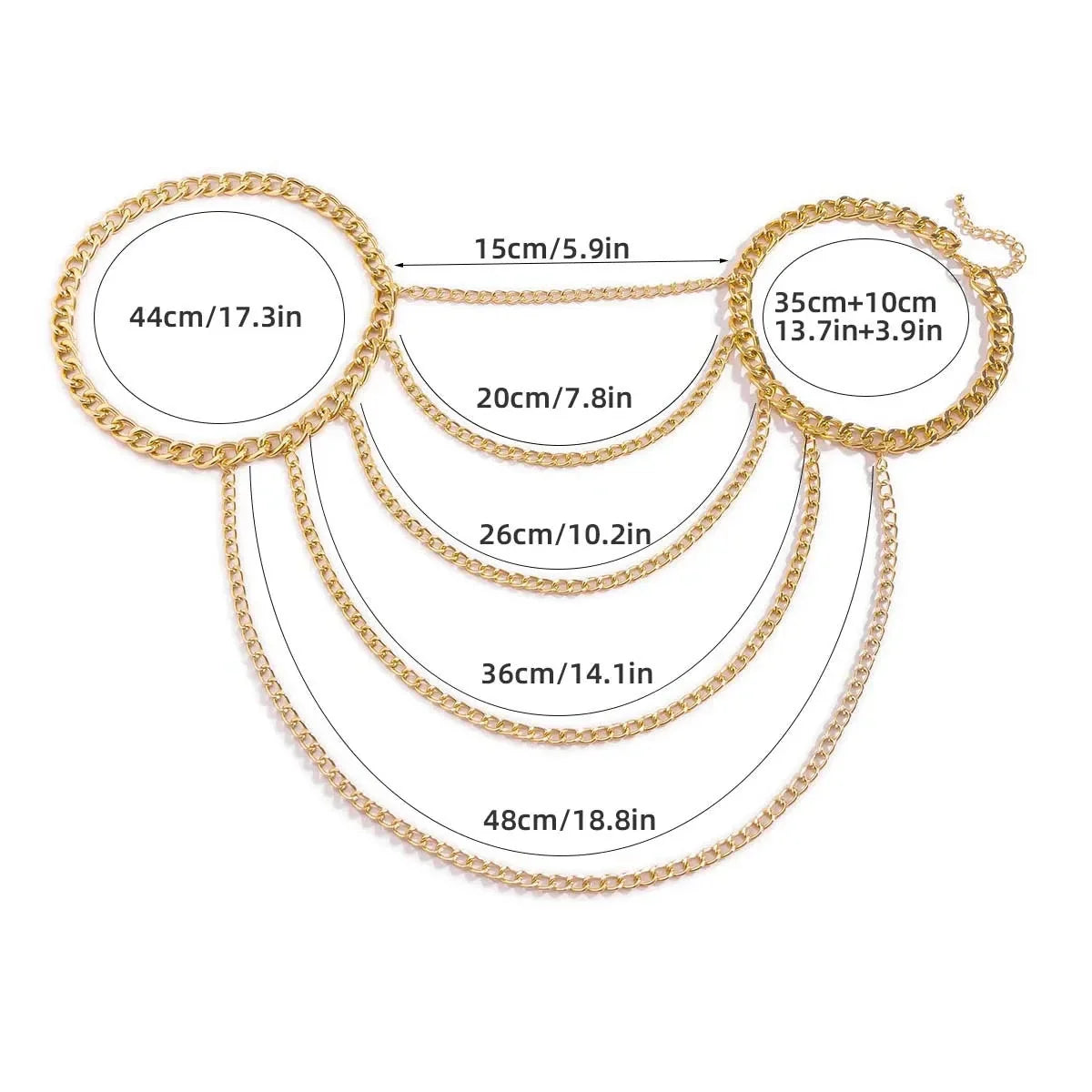 Women's Shoulder Chain Jewelry - Gold Collarbone & Shoulder