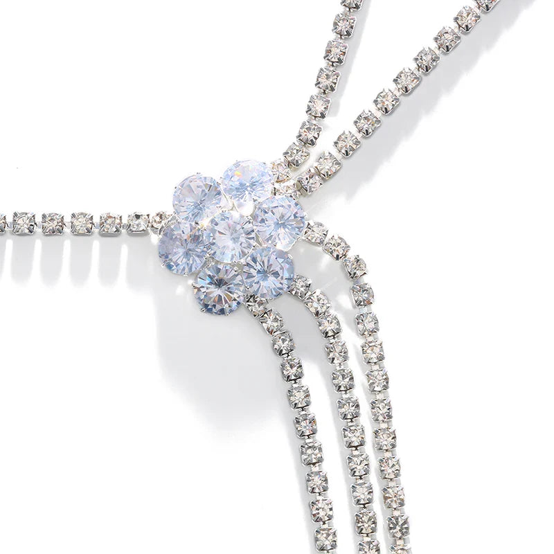 Women's Shoulder Jewelry - Silver Collarbone & Shoulder Chain