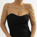 Women's Shoulder Jewelry - Collarbone & Gold Shoulder Chain