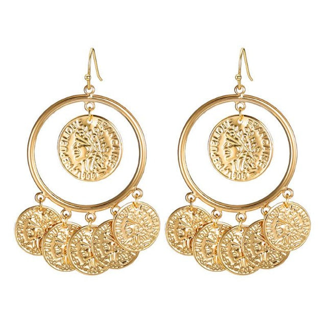 Arabic Gold Earring