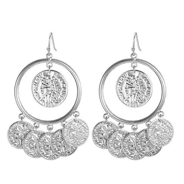 Arabic Silver Earring