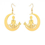 Boucle d'Oreille Bouddhisme Méditation or