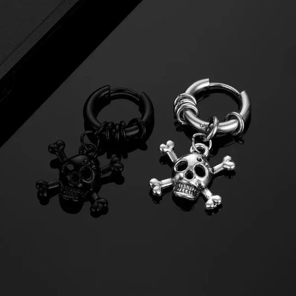 Steel Skull Earring