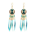 Light blue African Ethnic Earring