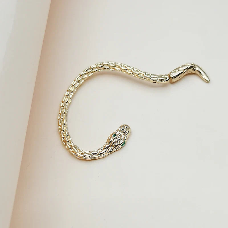 Long Snake Earring Gold