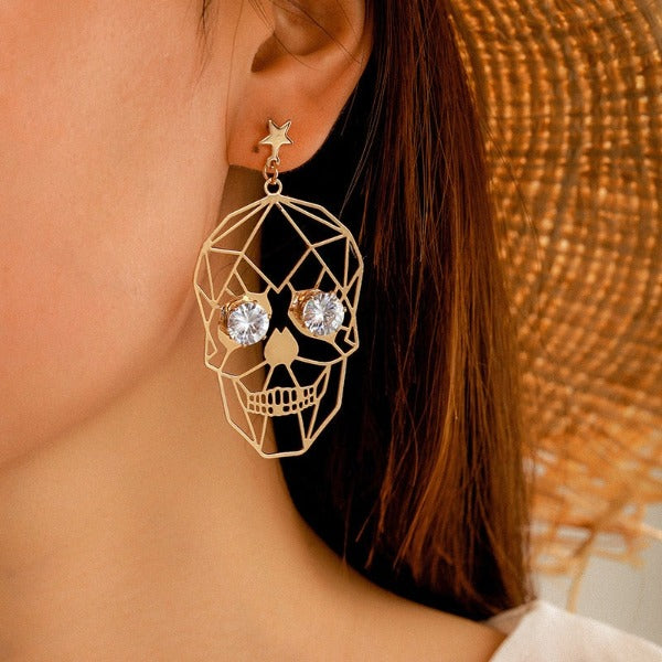 Women's Skull Head Earring