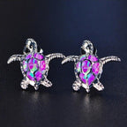 Purple Sea Turtle Earring