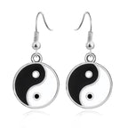 Silver Yin Yang Earring
