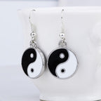Silver Yin Yang Earring