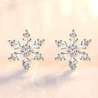 Snowflake Stud Earrings for Women