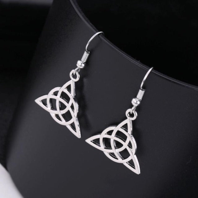 Celtic Earrings Silver Color