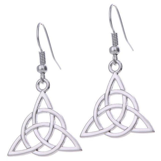 Celtic Earrings Silver Color