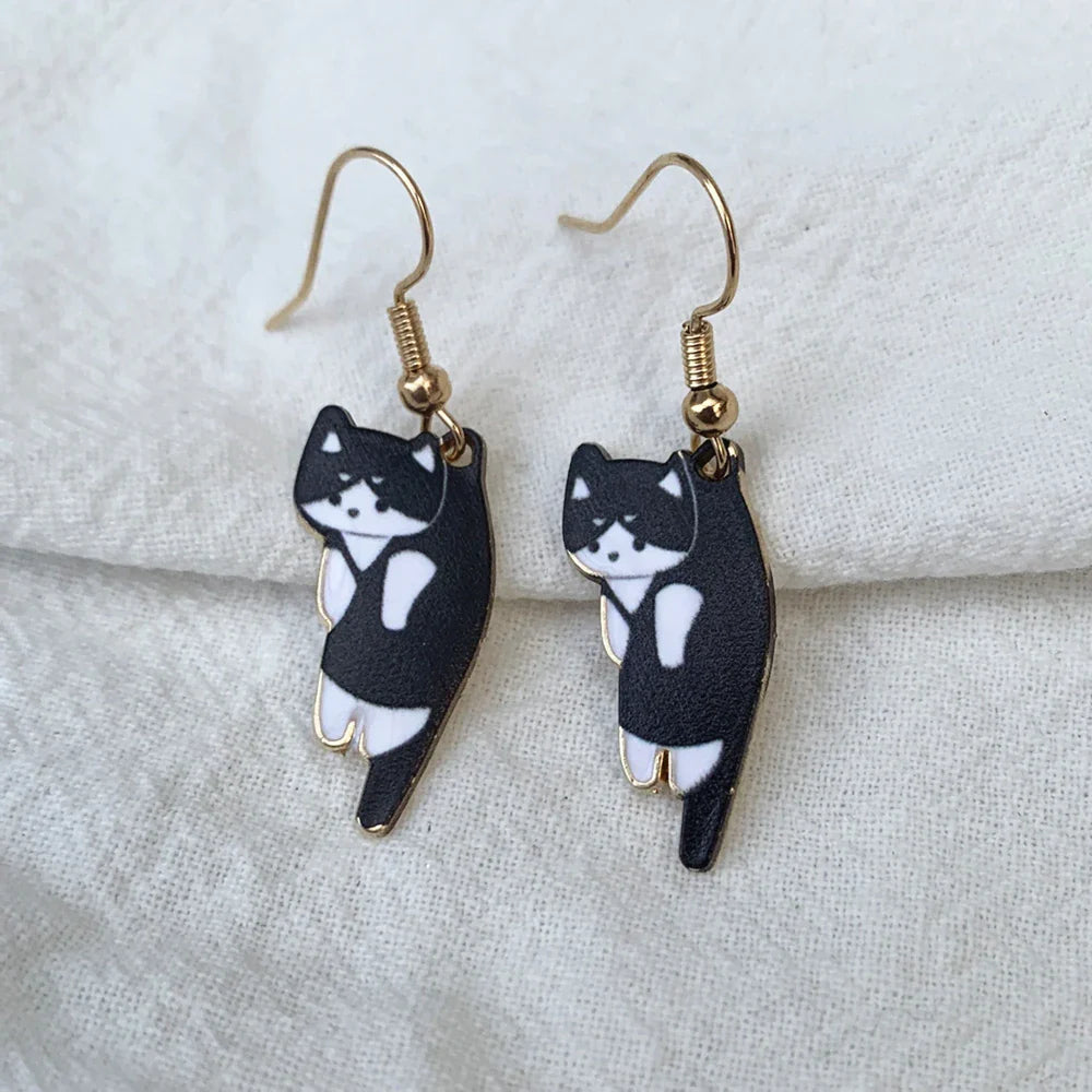 Cute Black Cat Earrings