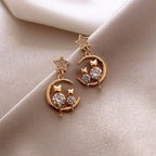 Cute Cat Earrings Gold