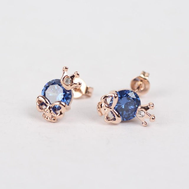 Blue Gothic Earrings