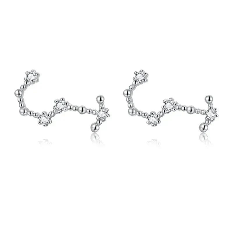 12 Constellations Zodiac Sign Earrings for Scorpio Woman