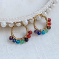 7 Chakras Hoop Earrings for Women