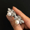 Boucles d'oreilles abeille et perle femme