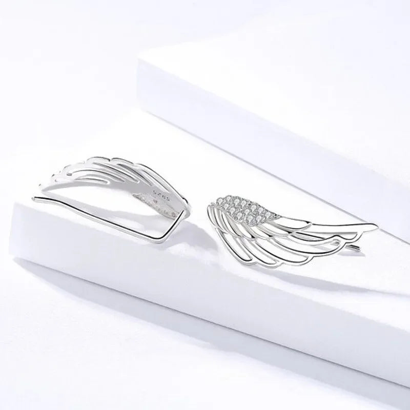 Boucles d'oreilles ailes d'ange femme