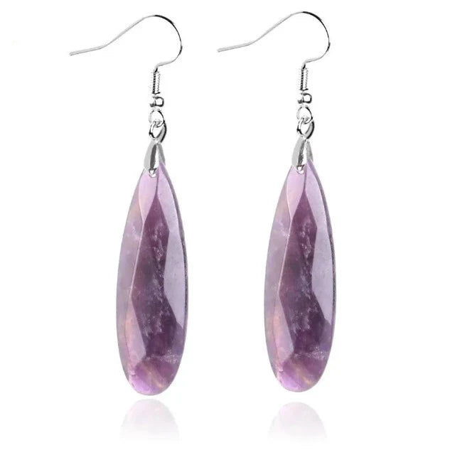 Amethyst Silver Earrings