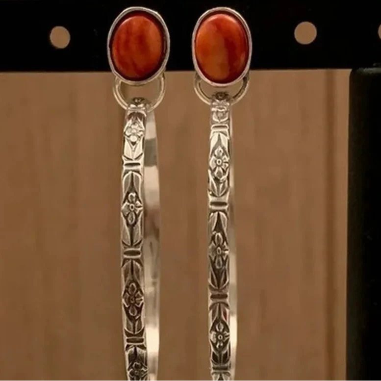 Ethnic Style Hoop Earrings