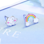 Boucles d'oreilles arc-en-ciel