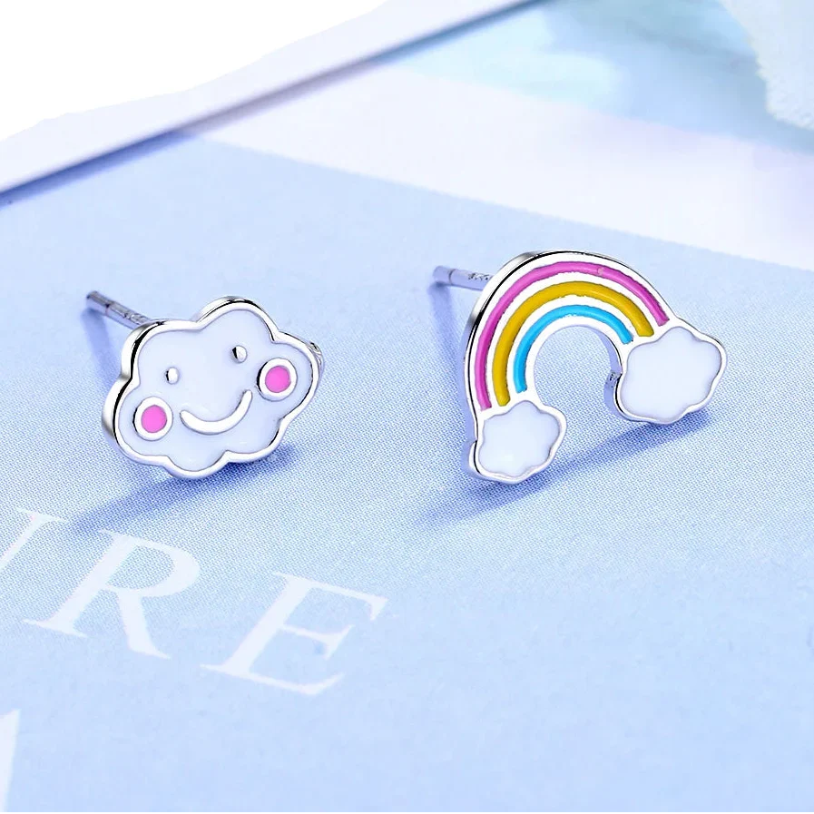 Boucles d'oreilles arc-en-ciel