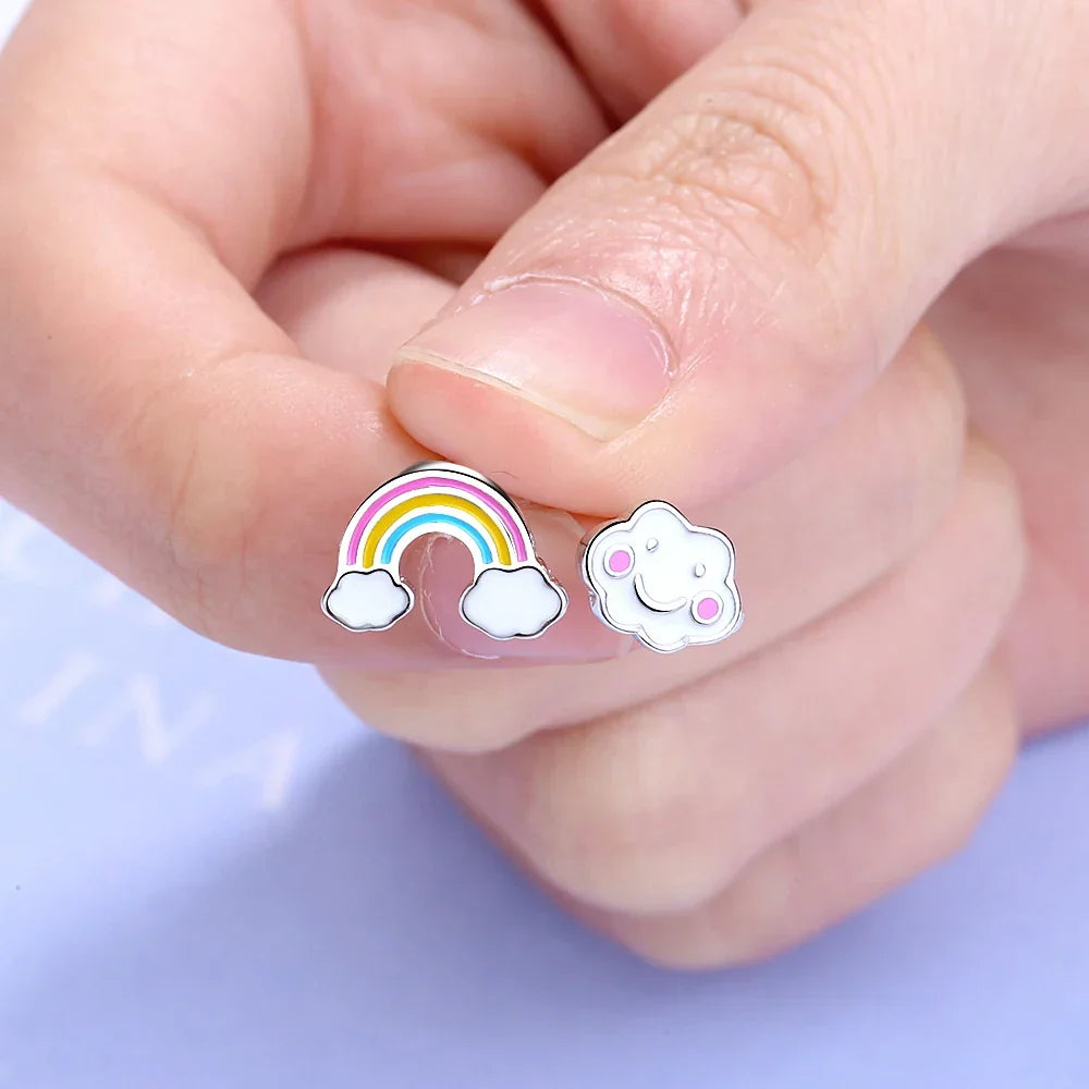 Boucles d'oreilles arc-en-ciel