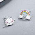 Boucles d'oreilles arc-en-ciel