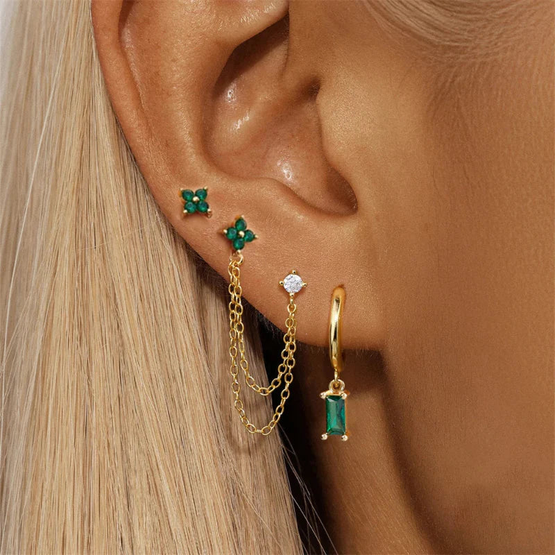 Earrings with Zircon Birthstone