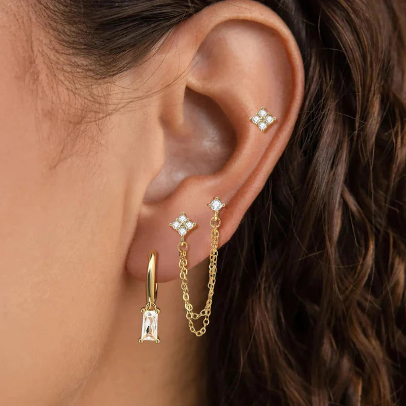 Earrings with Zircon Birthstone