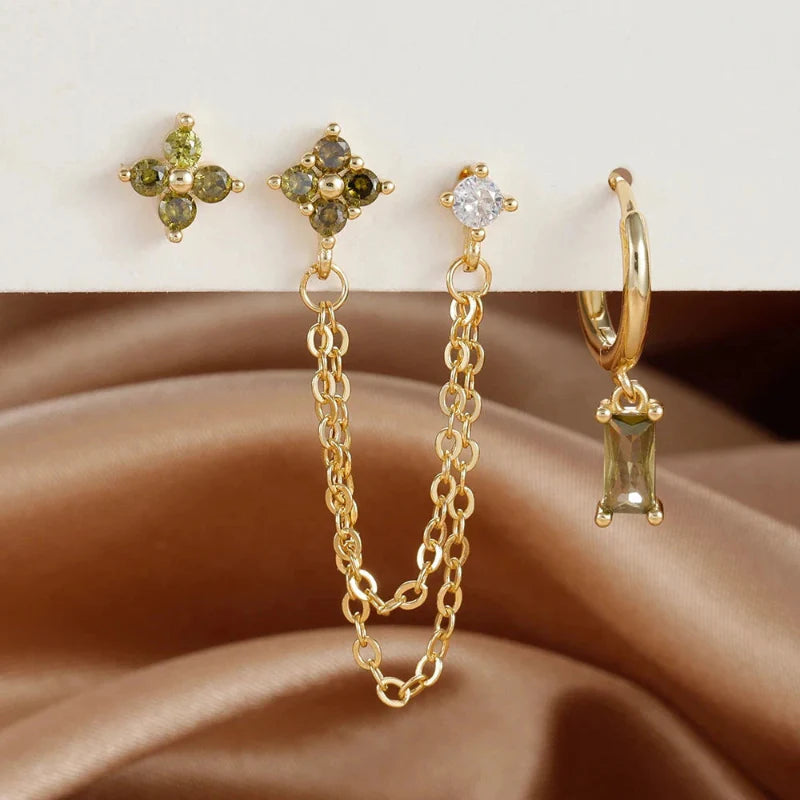 Earrings with Zircon Birthstone