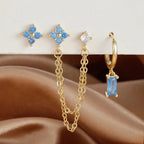 Earrings with Zircon Birthstone
