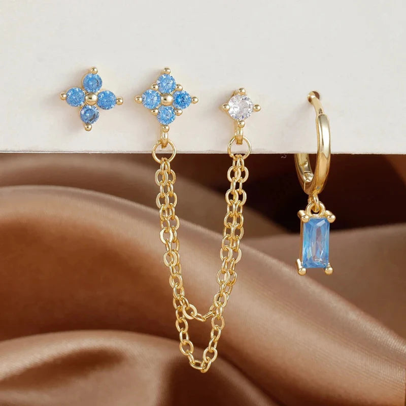 Earrings with Zircon Birthstone
