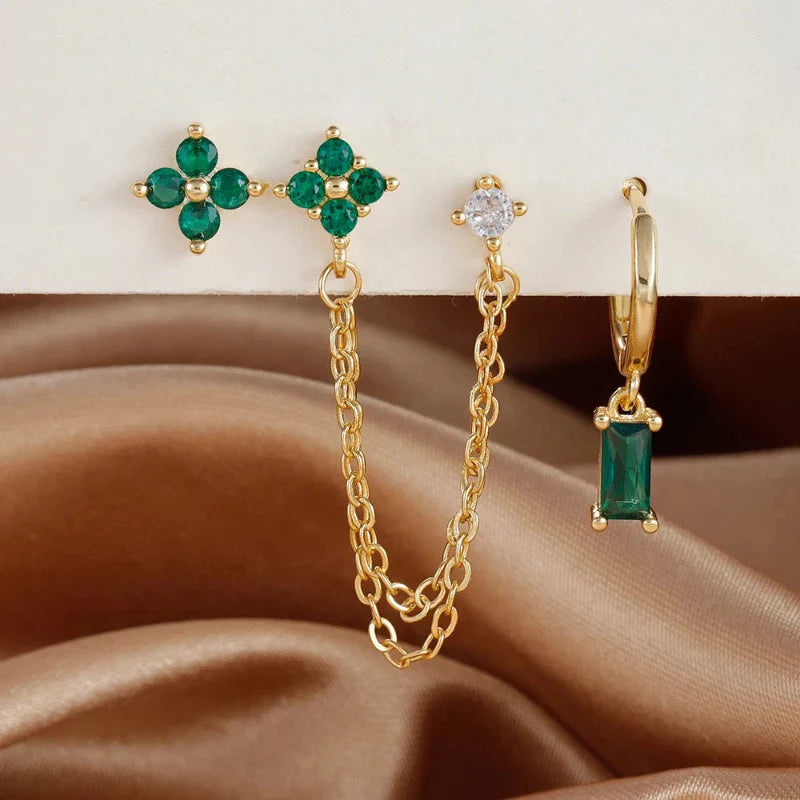 Earrings with Zircon Birthstone