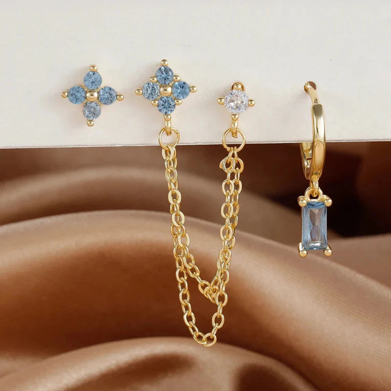 Earrings with Zircon Birthstone