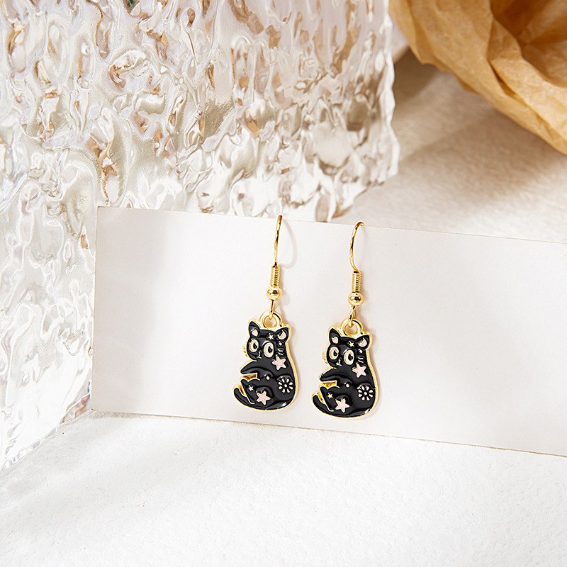 Boucles d'Oreilles Chat Mignon