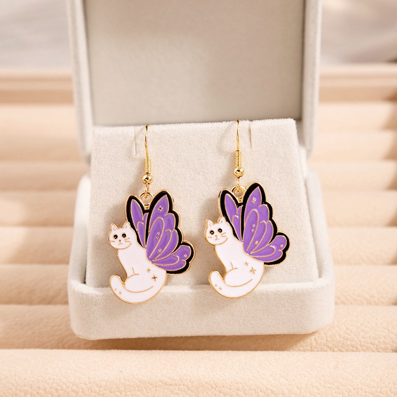 Boucles d'Oreilles Chat Mignon