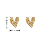 Heart Stud Earrings