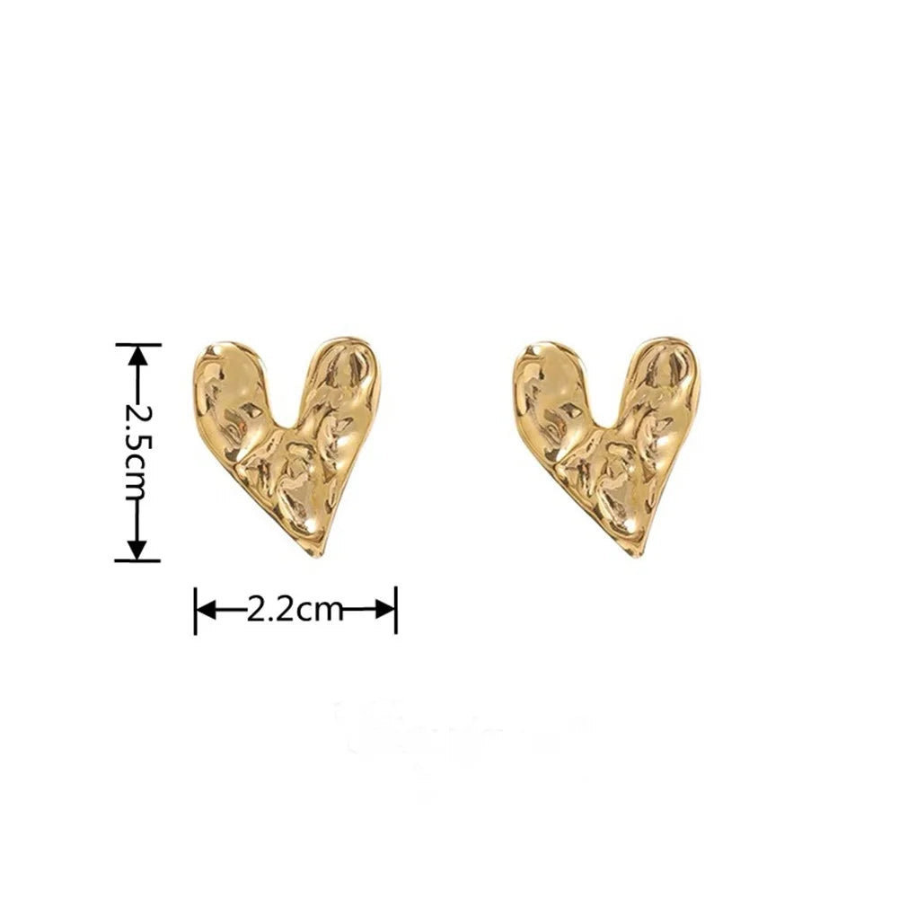 Heart Stud Earrings