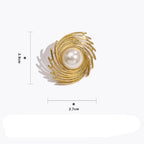 Stud Style Earrings with Pearl