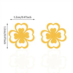 Four-Leaf Clover Stud Earrings