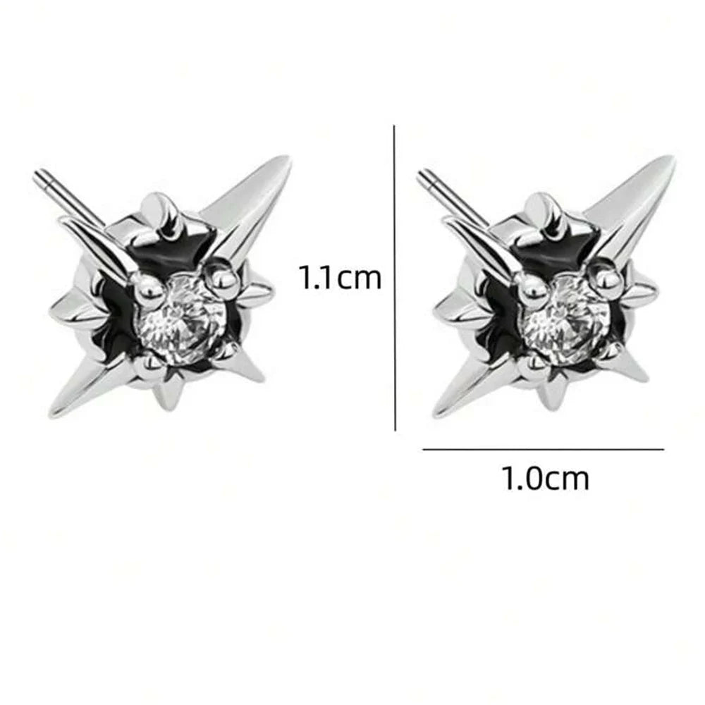 Star Stud Earrings for Men
