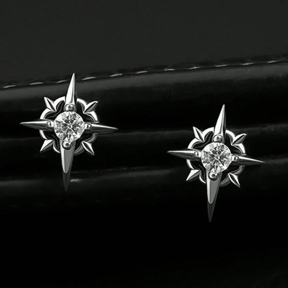 Star Stud Earrings for Men
