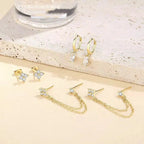 Crystal Star Stud Earrings
