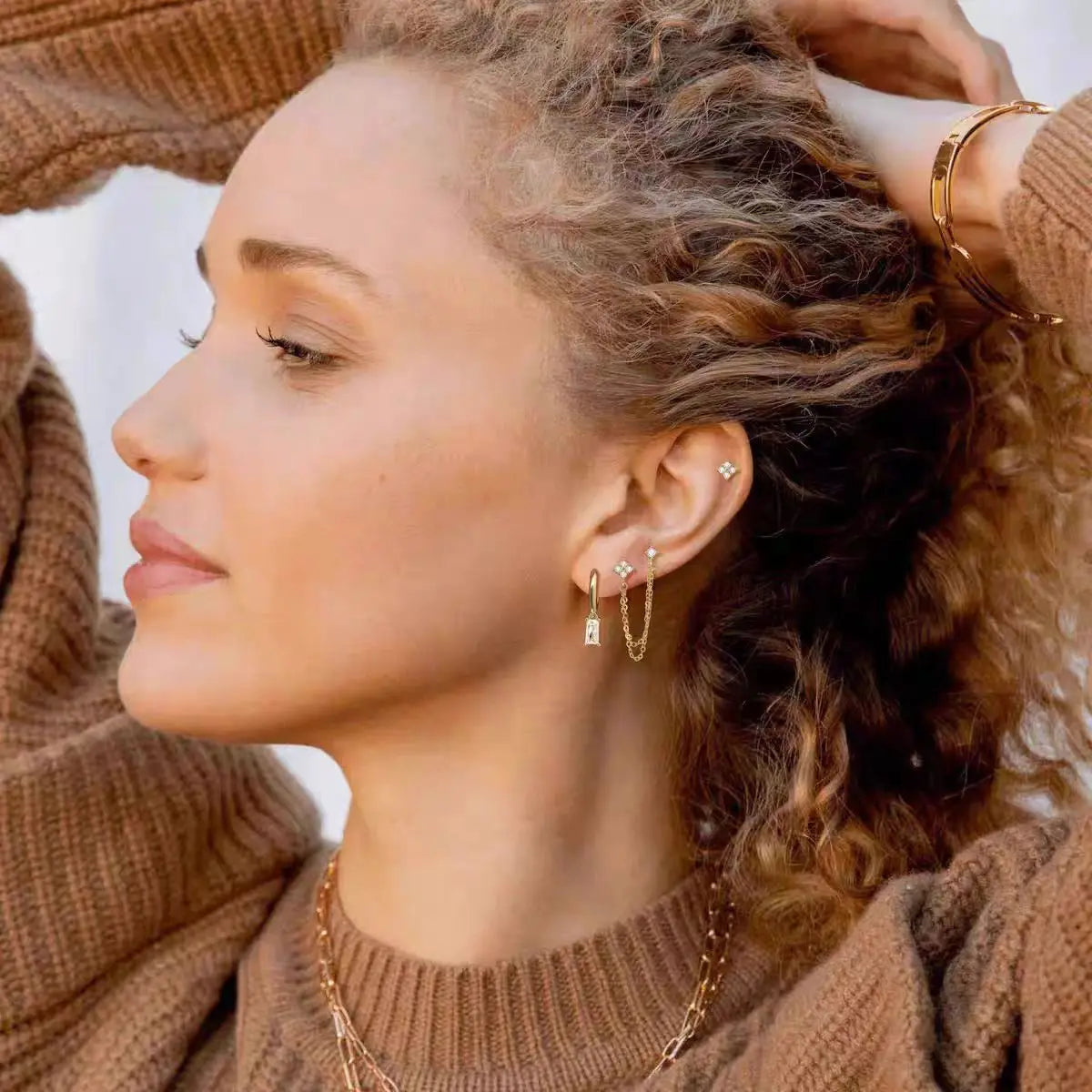 Crystal Star Stud Earrings