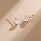 Moonstone Stud Earrings for Women