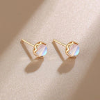 Moonstone Stud Earrings for Women