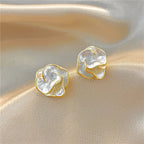 Camellia Flower Stud Earrings
